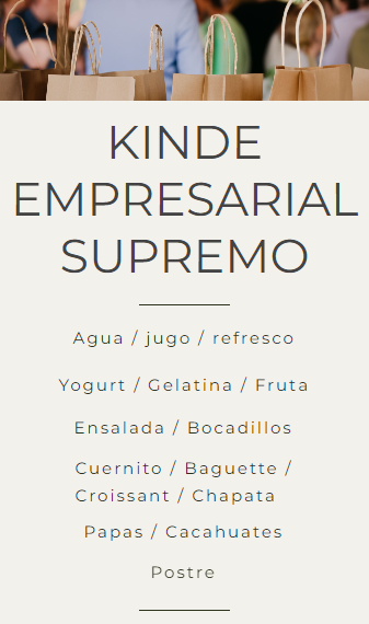 Box Lunch KINDE SUPREMO